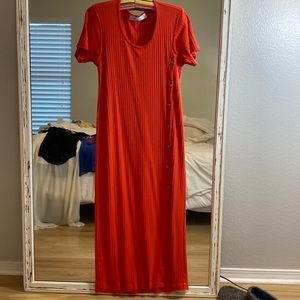 Coral Free People Beach Mid Shin Maxi